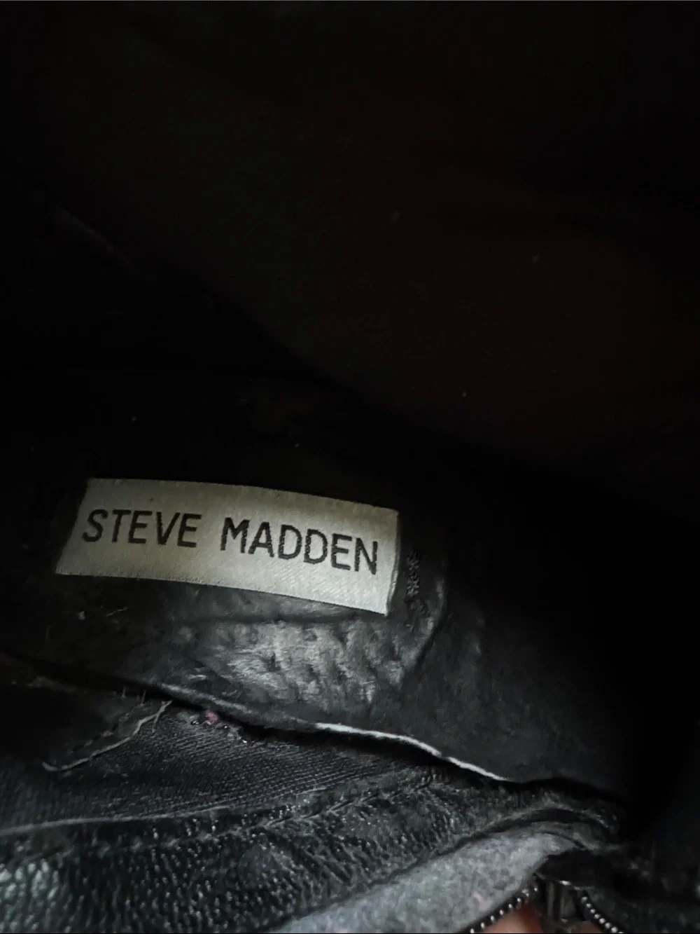 Steve Madden Black Suede Over-the-Knee Block Heel Boots